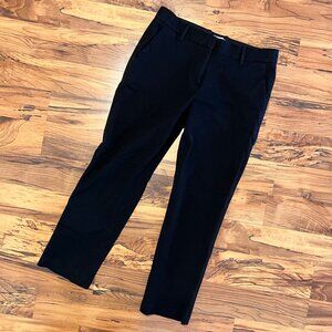 Womens Gap True Straight Black Ankle Pants Two Way Stretch Size 4A